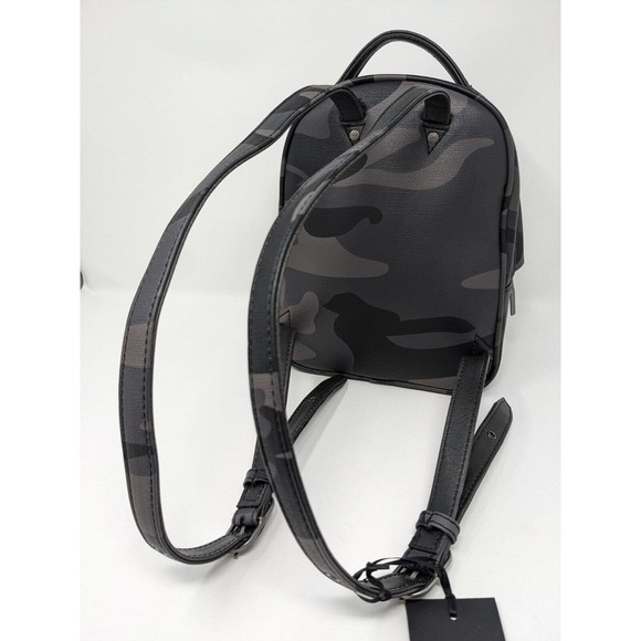 MATT AND NAT Bali Mini Vegan Leather Black Camo Small Backpack NWT main image 7